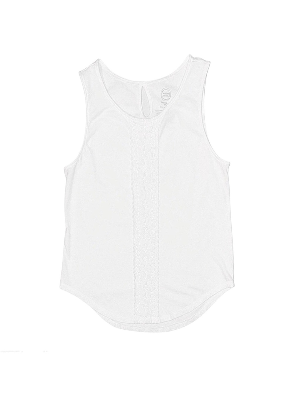 WONDER NATION Girl's White Tank Top